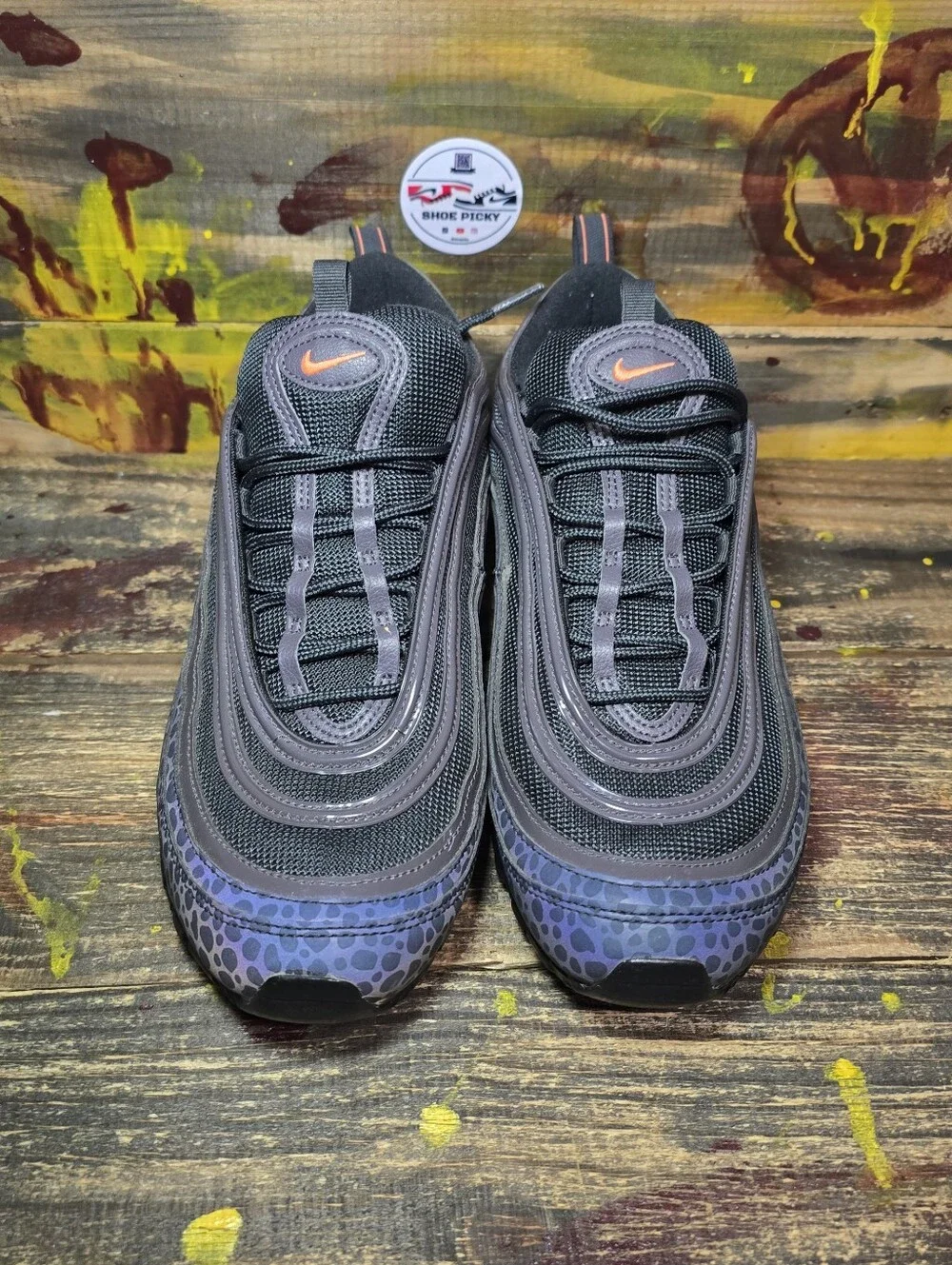 Air Max 97 SE Reflective Off Noir/Total Orange Mens Sz 11 BQ6524-001 Running